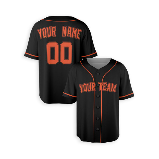 Personalized Men's San Francisco Giants Baseball Jersey Black Home Style - Custom Team, Name & Number