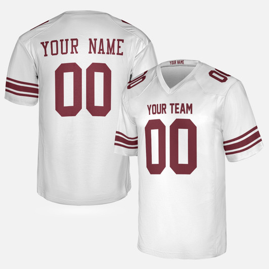 Personalized Men's New York Giants Football Jersey White Fan Style - Custom Team, Name & Number