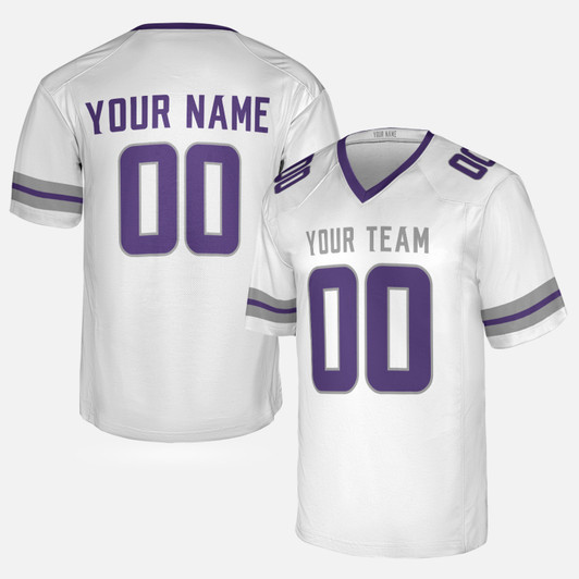 Personalized Men's Minnesota Vikings Football Jersey White Alternate Style - Custom Team, Name & Number