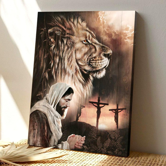 Christian Canvas Wall Art Jesus The Lion Of Judah Roaring With Power Strength And Eternal Authority Over All Canvas