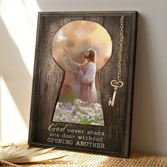 Christian Canvas Art Unique Christian Canvas God's Key To Unlocking Your Heart And Spirit Canvas Scripture Canvas