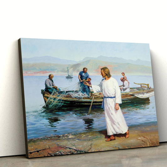 Calling Of The Fishermen Canvas Wall Art Christian Canvas Pictures Religious Canvas Wall Art