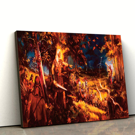 Nephites’ Last Battle Canvas Pictures Christian Paintings For Home Religious Canvas Wall Decor