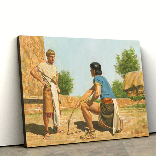 Korihor Writing That He Knows There Is A God Canvas Pictures Christian Paintings For Home Religious Canvas Wall Decor