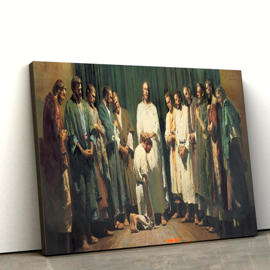 Christ Ordaining The Apostles Canvas Wall Art Christian Canvas Pictures Religious Canvas Wall Art