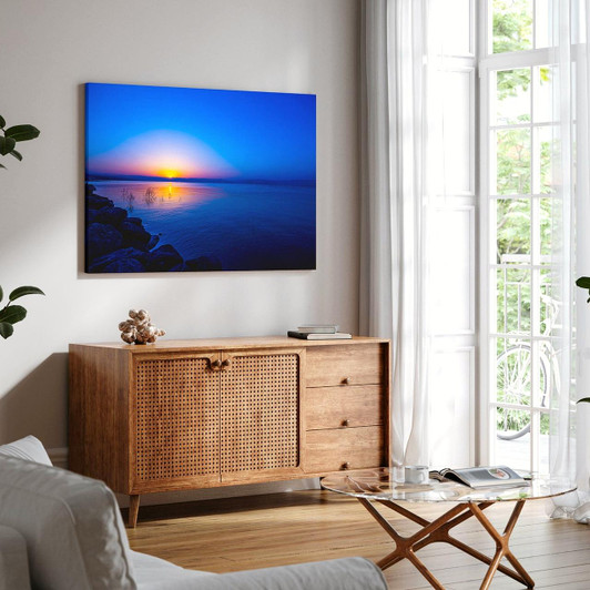 Galilee Dawn Morning Breaks On The Sea Of Galilee Canvas Wall Art Large Wrapped Canvas Art