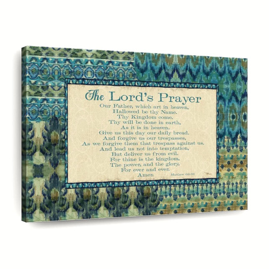 Mirage I Words Blue Canvas Wall Art Christian Canvas Wall Art Religious Wall Art Canvas