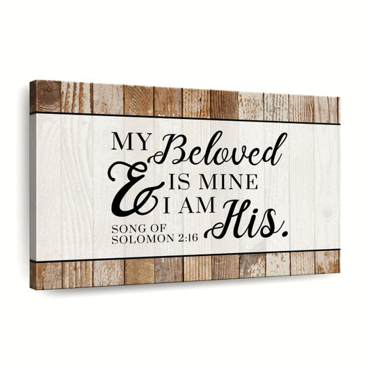 I Am His Sign Canvas Wall Art Christian Canvas Wall Art Religious Wall Art Canvas
