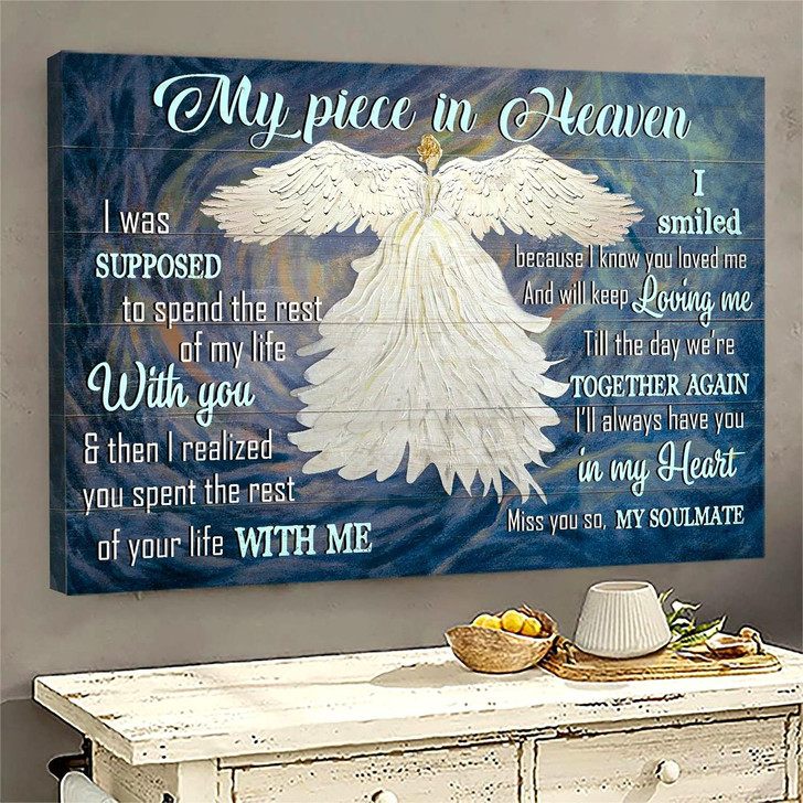 Memorial Beautiful Angel My Angel In Heaven Memorial Gift For Family Members I'll Always Have You In My Heart Canvas