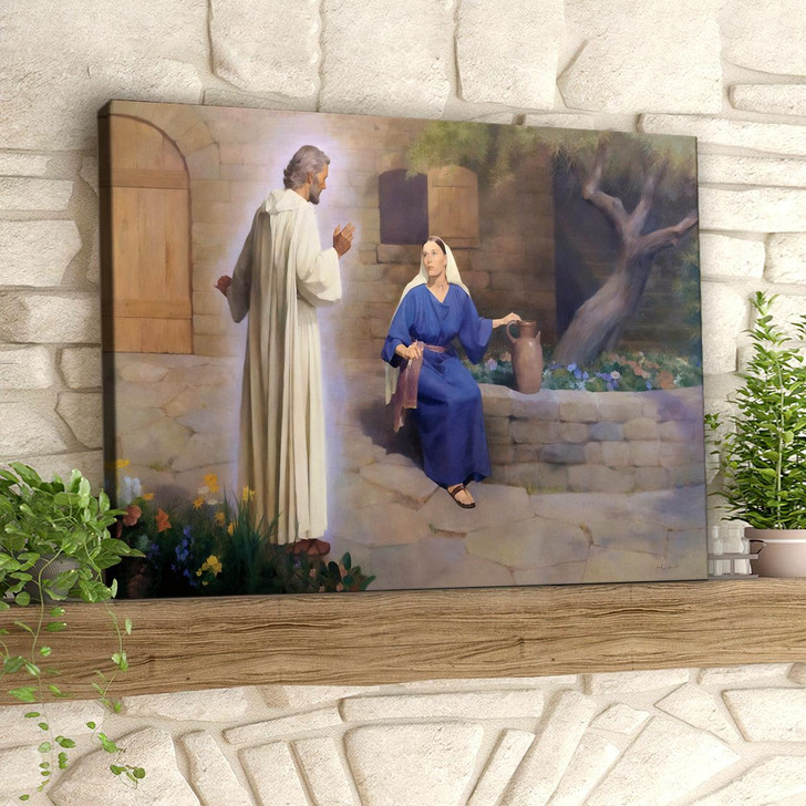 Luke 1:2628 NTE The Annunciation Of The Birth of Jesus Jesus Watching Birds Jesus Canvas Jesus Poster Christian Canvas