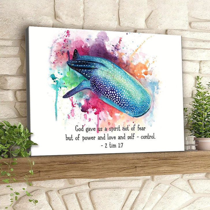 God Gave Us A Spirit Not Of Fear 2 Tim 1:7 Christian Canvas Prints Faith Canvas Bible Verse Canvas