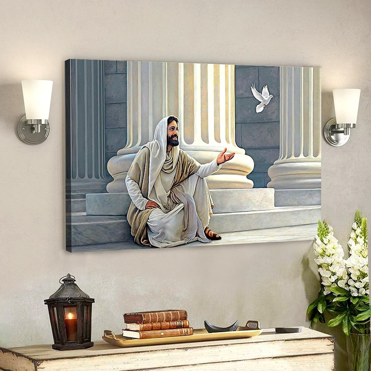 Christian Gift Jesus Canvas Painting Jesus Poster Jesus Canvas Art Jesus Canvas Canvas Poster