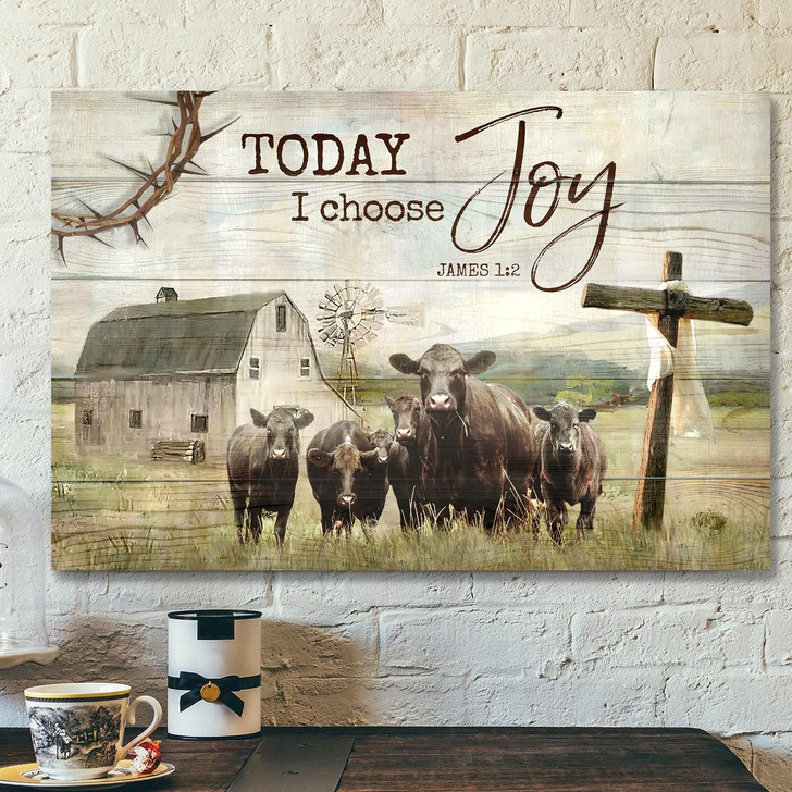 Today I Choose Joy I Still Believe In Amazing Grace Bible Verse Canvas Scripture Canvas Wall Art