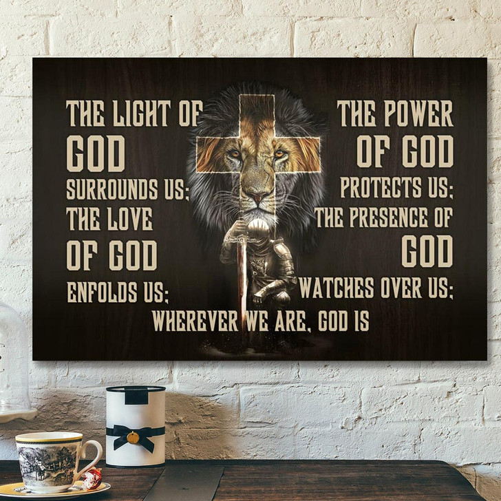 Bible Verse Canvas Warrior Lion Of Judah Canvas Warrior Prayer For Protection Wall Art Canvas Print Scripture Canvas