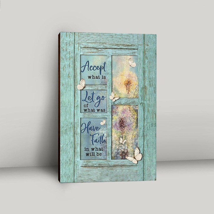 Motivational Bible Verse Canvas With Dandelion Embracing Letting Go And Faith Through Scripture Inspired Design