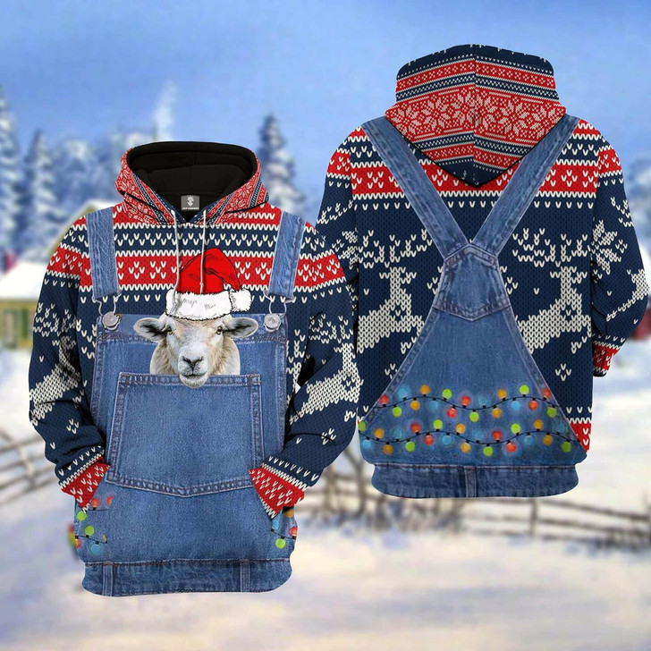 Goofygear Personalized Sheep Christmas Knitting 3D Hoodie and Zipper Hoodie Pattern 3D