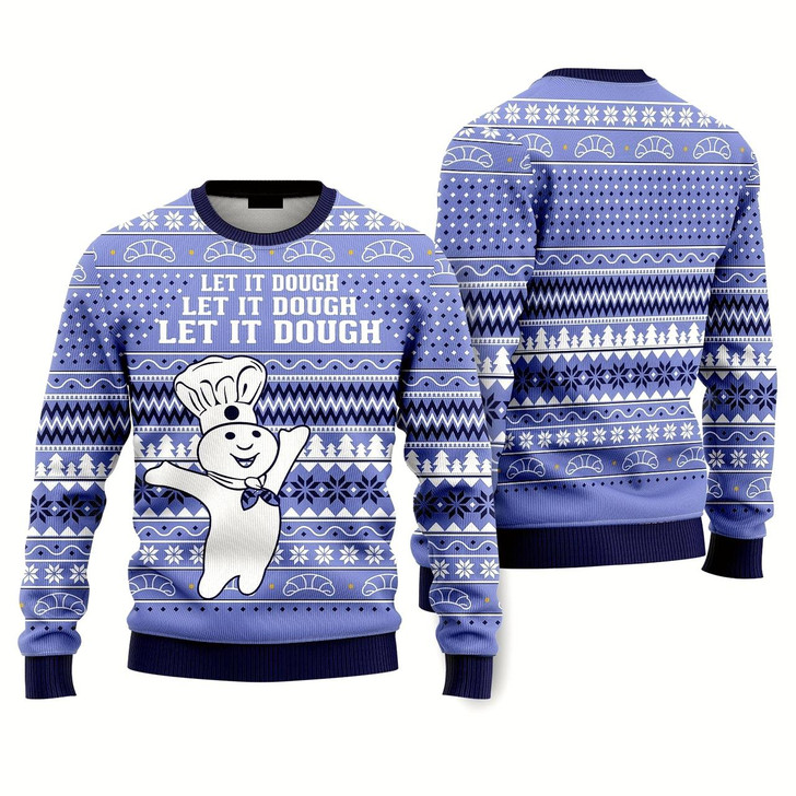 Goofygearprints Let It Dough Ugly Christmas Sweater For Men & Women