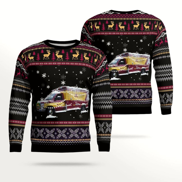 Goofygearprints M Health Fairview - Ems Christmas All Over Printed Ugly Sweater, 3D Shirt Christmas