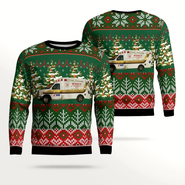 Goofygearprints Grand Rapids, Michigan, Amr West Michigan All Over Print Ugly Sweater