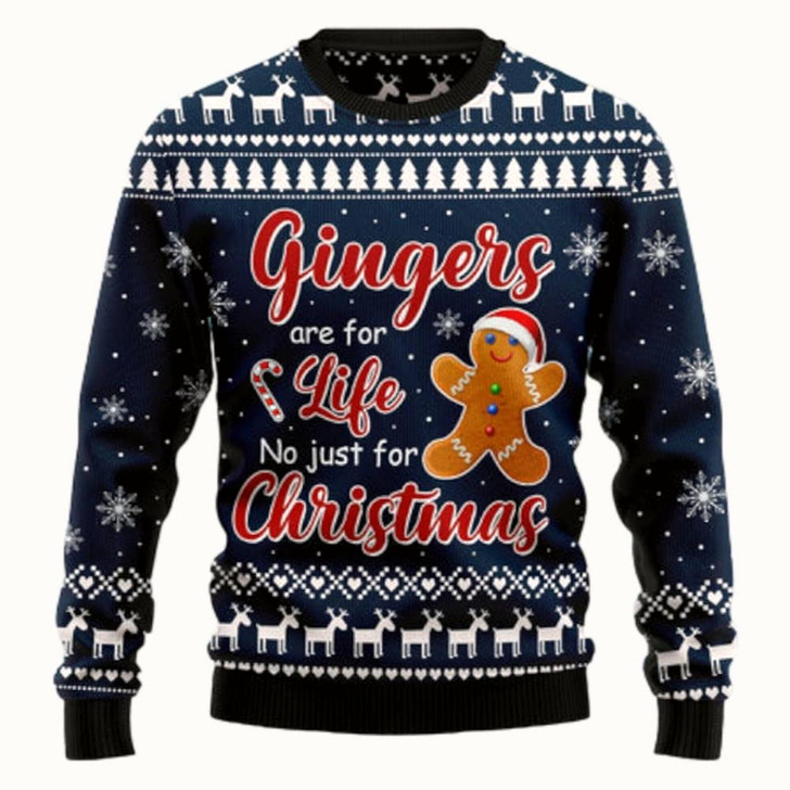 Goofygearprints Gingers Are For Life Not Just For Christmas Ugly Sweater - Christmas sweater gift