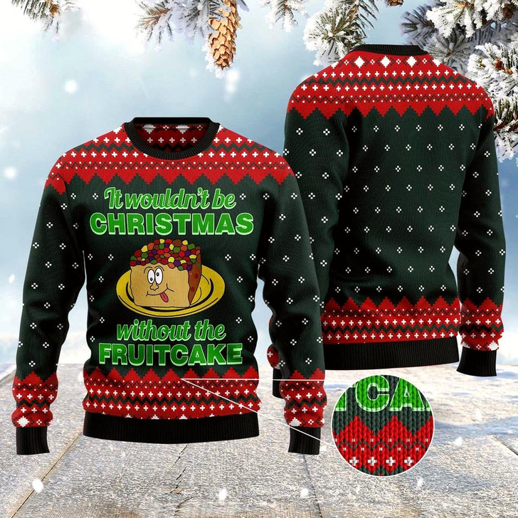 Goofygearprints Food Cake Ugly Christmas Sweater, Funny Xmas Sweater, Sweater Xmas