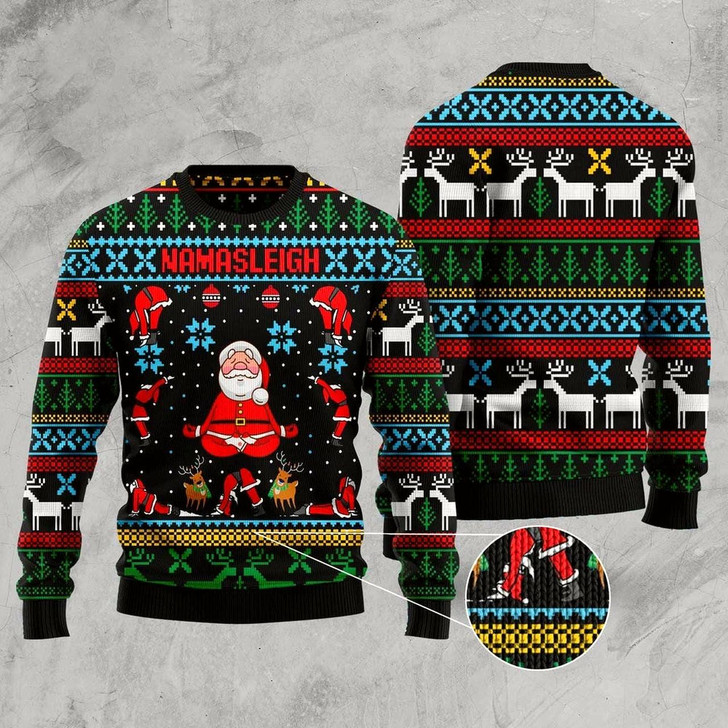 Goofygearprints Namasleigh Ugly Christmas Sweater, Funny Xmas Sweater, Sweater Xmas