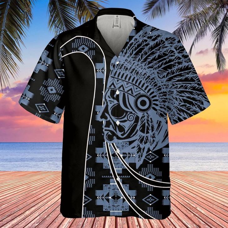 Goofygearprints Native American Hawaiian Shirt, Moon Dance Hawaiian Shirt, Native American Chief Shirt, Native Pattern Shirt