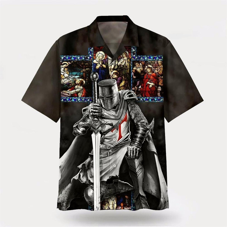 Goofygearprints Christian Hawaiian Shirt, Warrior Jesus Is My God Hawaiian Shirts, Christian Aloha Shirt