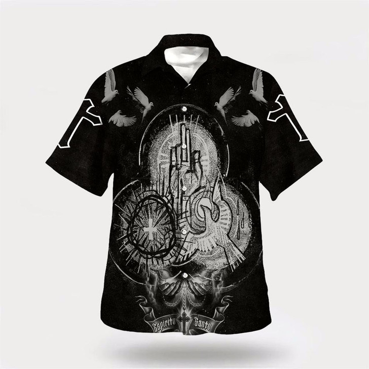 Goofygearprints Christian Hawaiian Shirt, Hand God Prayer Hawaiian Shirt, Christian Aloha Shirt