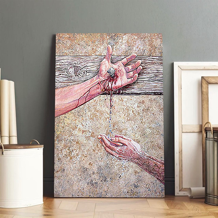 Washed In The Blood Canvas Art Christian Religious Wall Decor Representing Redemption Through Christ’s Sacrifice