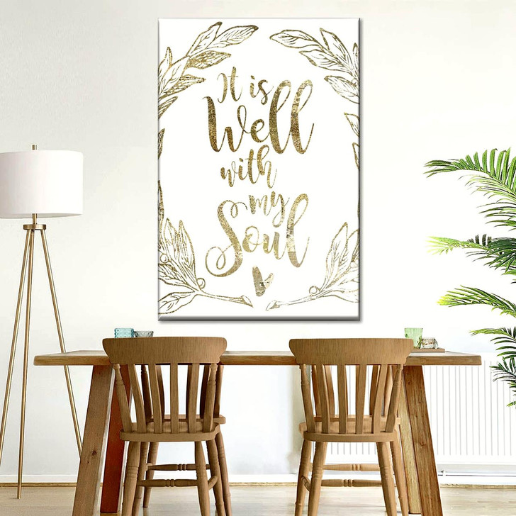 Soulfully Well I Wall Art Canvas For Living Room Christian Wall Decor Inspirational Spiritual Artwork