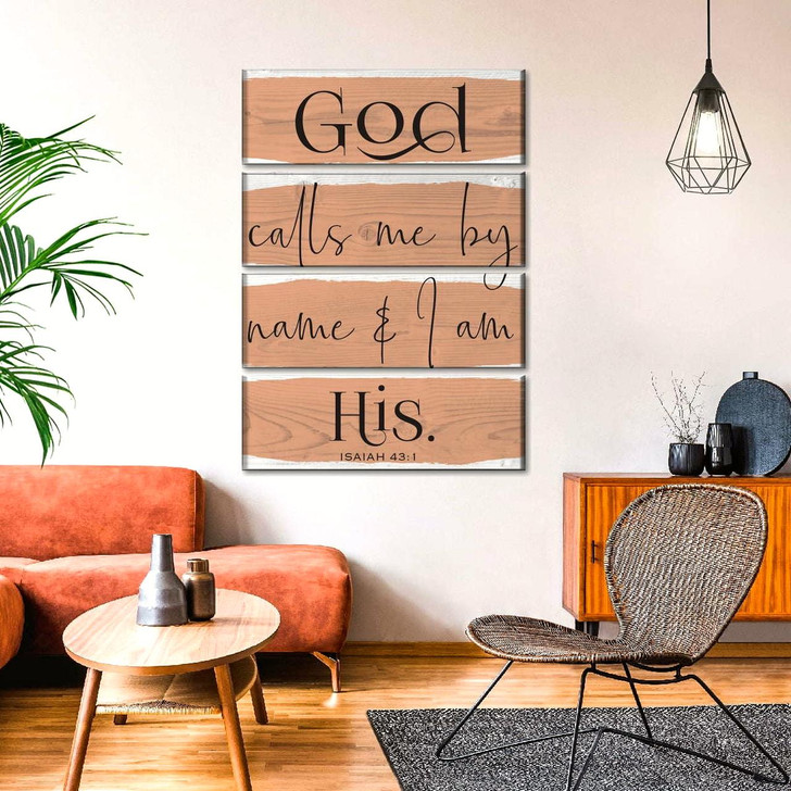 God Calls Me By Name Wall Art Canvas For Living Room Christian Wall Decor Inspirational Religious Artwork