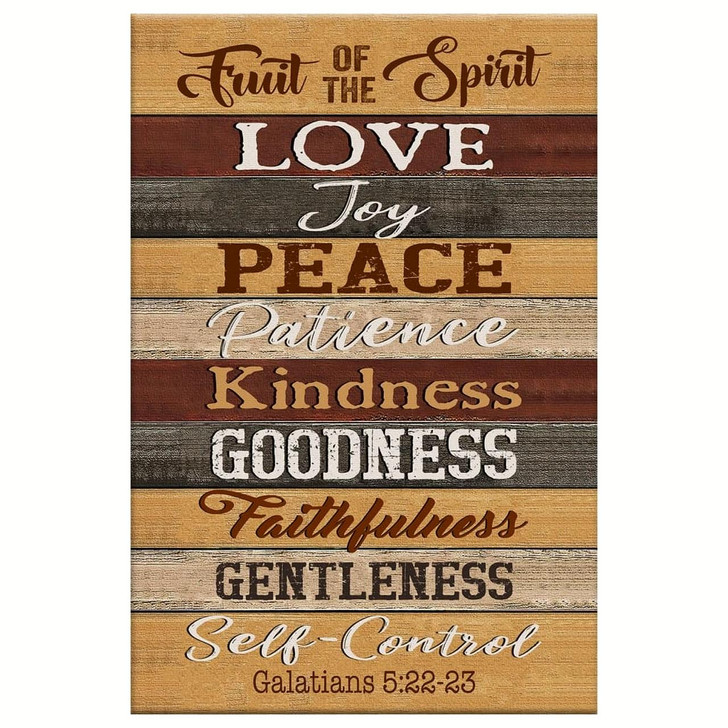 Galatians 5:22-23 Fruit Of The Spirit Wall Art Canvas Bible Verse Canvas Christian Inspirational Scripture Decor