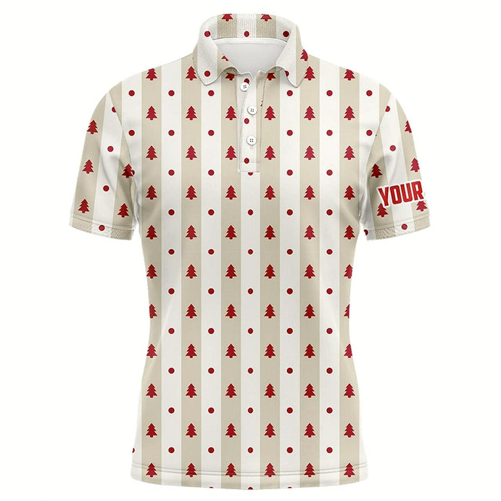 Goofygearprints Christmas Tree Vintage Mens Golf Polo Shirt Custom Golf Outfit For Men Best Golf Gifts