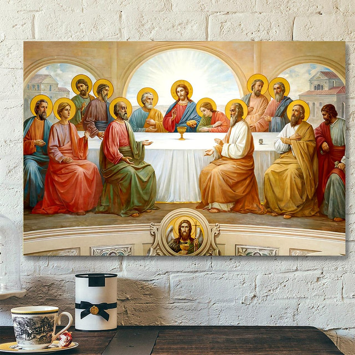 The Last Supper Christian Art Gift Jesus Painting On Canvas Religious Canvas Painting Poster For Home