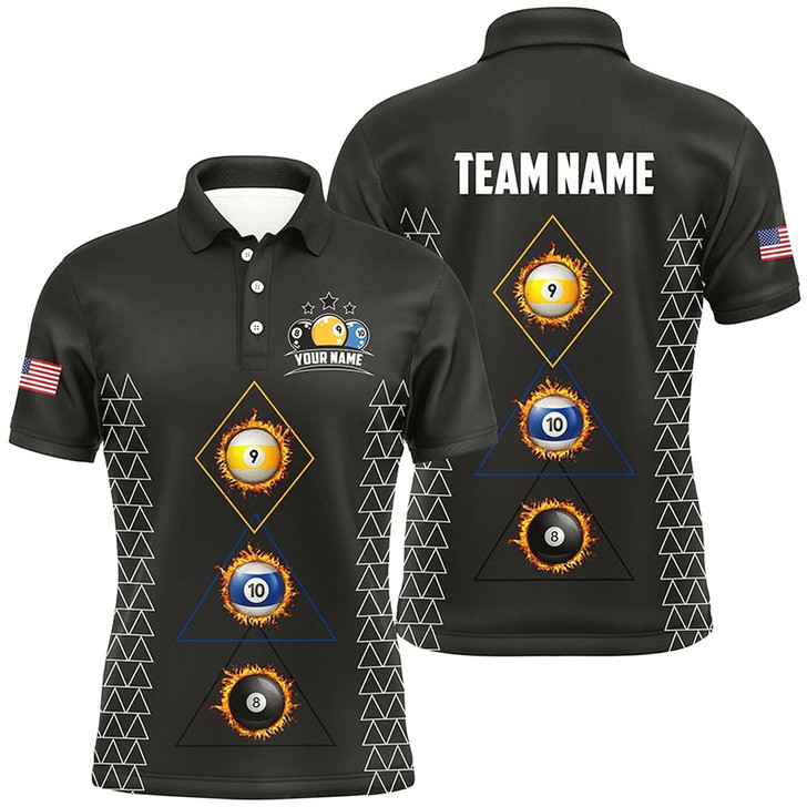 Goofygearprints Personalized Billiard 8 Ball 9 Ball & 10 Ball Shirts For Men, Unique Team Jerseys Billiard Shirts