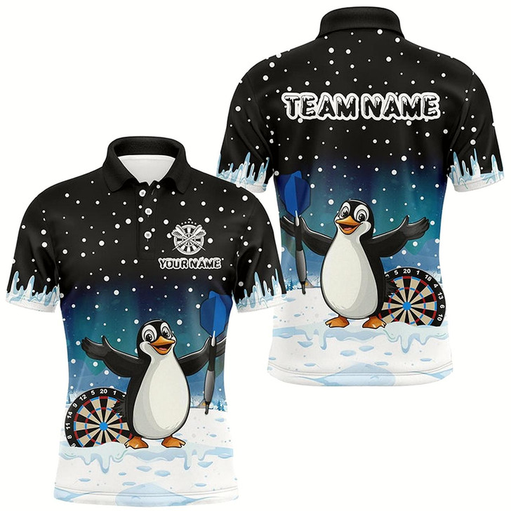 Goofygearprints Funny Snow Winter Darts Shirts For Men Custom Darts Jerseys, Christmas Gifts For Darts Lover Style 2