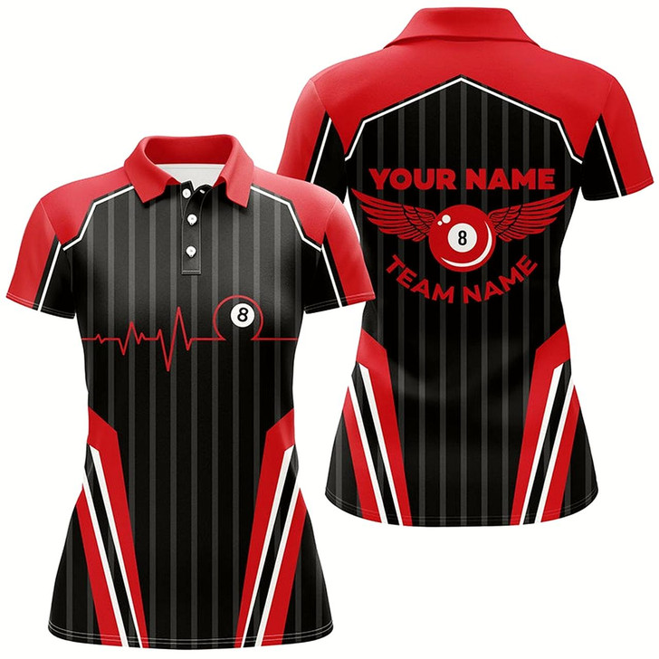 Goofygearprints Multicolor Billiard Jerseys For Women Custom Billiard Polo Shirts, Billiard Tournament Team Shirts Style 1