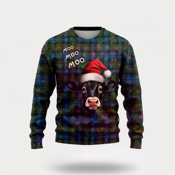 Goofygearprints Funny Angus Cow Christmass Ugly Christmas Sweater, Farm Sweater, Christmas Gift, Best Winter Outfit Christmas
