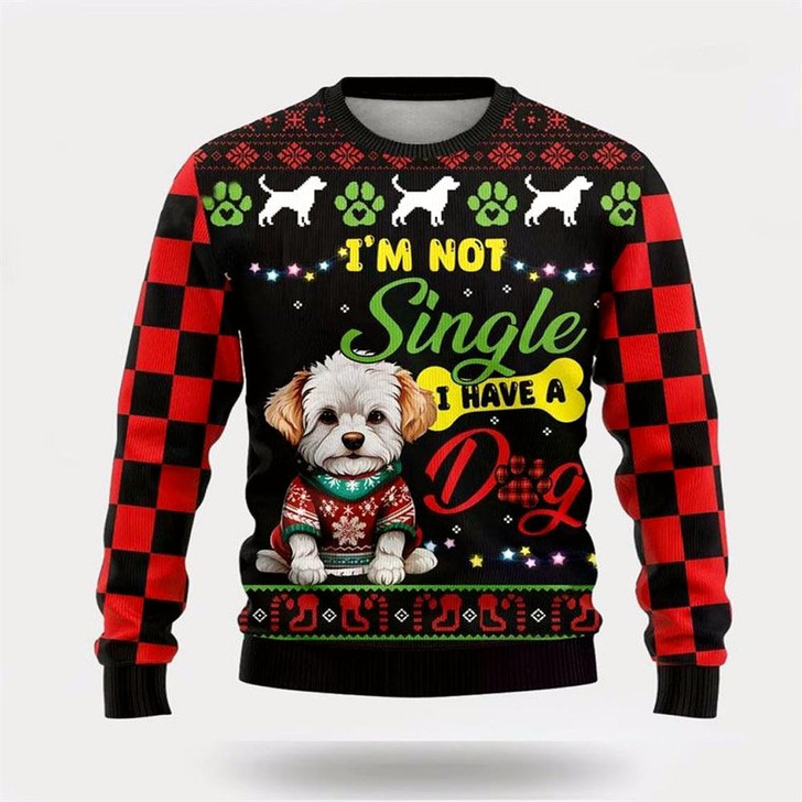 Goofygearprints Xmas Maltese Dog Ugly Christmas Sweater For Men And Women, Gift For Christmas, Best Winter Christmas Outfit