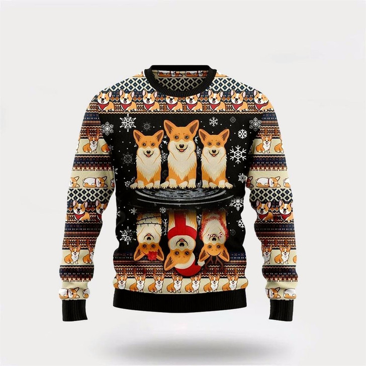 Goofygearprints Corgi Dog Christmas Ugly Christmas Sweater For Men And Women, Gift For Christmas, Best Winter Christmas Outfit