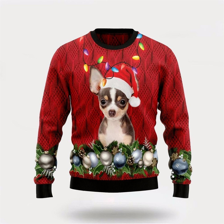 Goofygearprints Chihuahua Christmas Beauty Ugly Ugly Christmas Sweater For Men And Women, Gift For Christmas, Best Winter Christmas Outfit