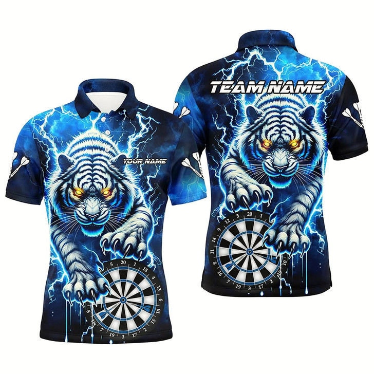 Goofygear Personalized Thunder Lightning Tiger Dart Shirts For Men Custom 3D Dart League Jerseys Uniform