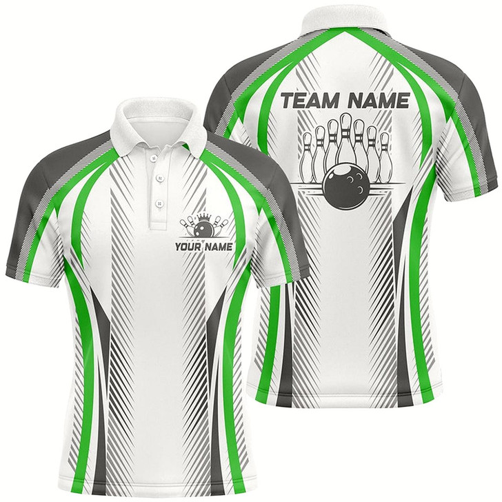 Goofygear Personalized Blue Bowling Shirts Bowling Team Jersey Bowling League Outfits For Men Style 1