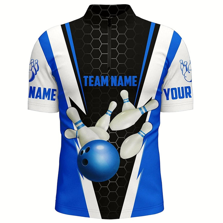 Goofygear Bowling Shirts For Men Custom Name And Team Name Strike Bowling Ball And Pins, Team Bowling Shirts Style 6