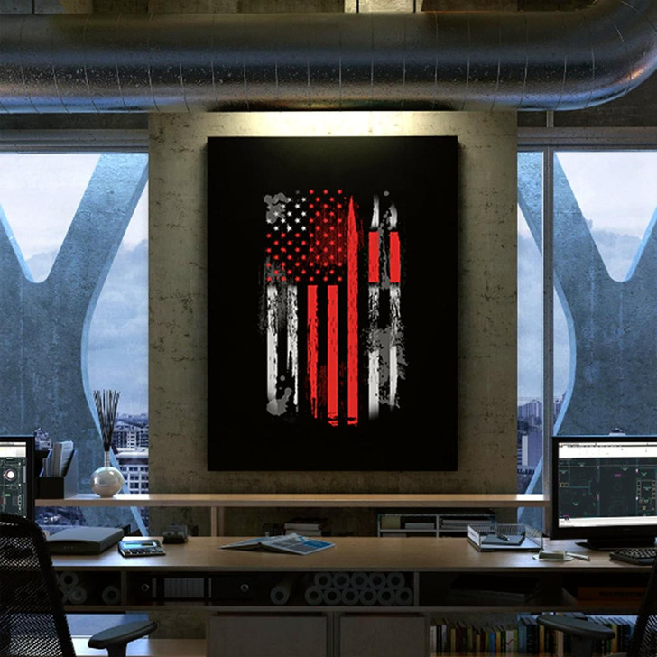 Canvas Art Featuring The Proud Message "One Nation Under God" With A Religious Christian Theme For Your Home Or Office
