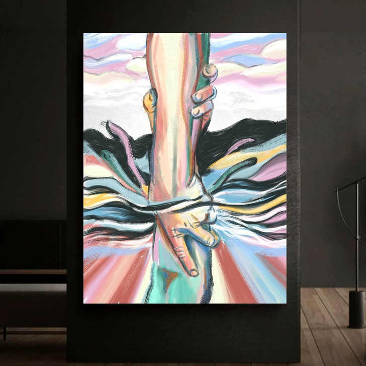 Canvas Art With The Message Faith Over Doubt Featuring A Religious Christian Theme