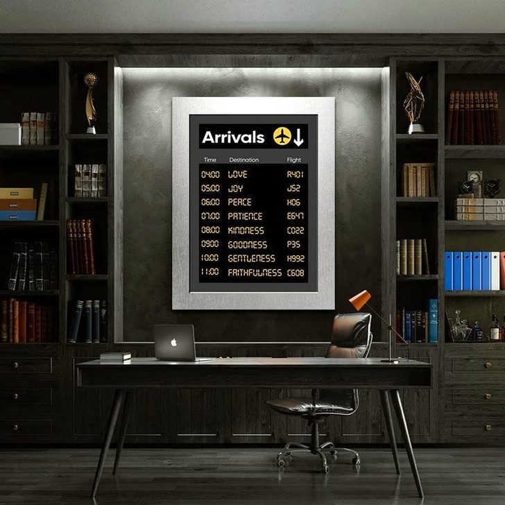 Canvas Art Featuring The Uplifting Theme Of Arrivals With A Religious Christian Message