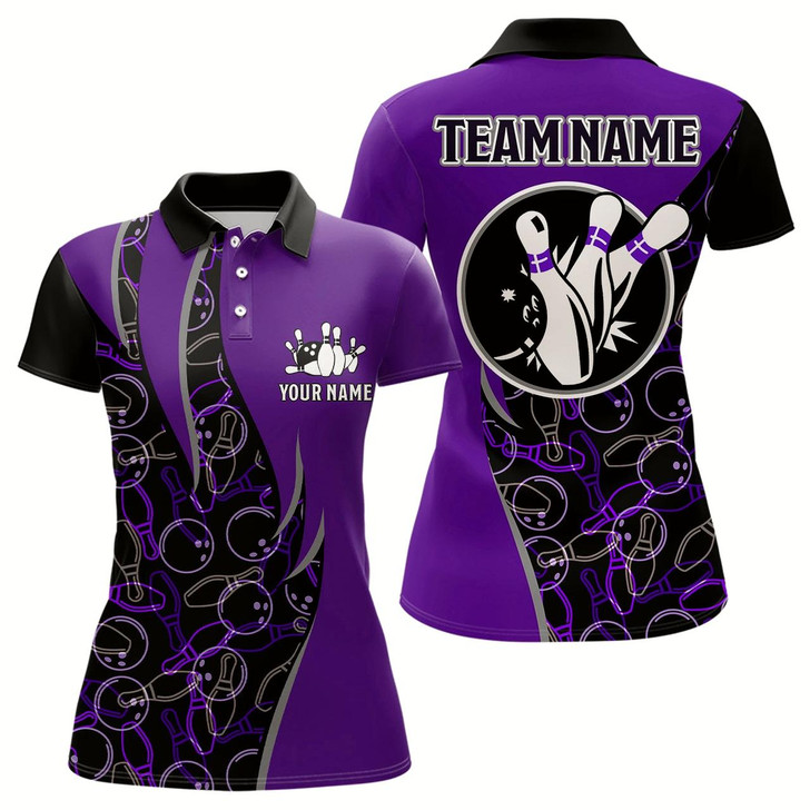 Goofygear Personalized Bowling Shirts Women Bowling Team Jersey Custom Bowling Polo Shirt
