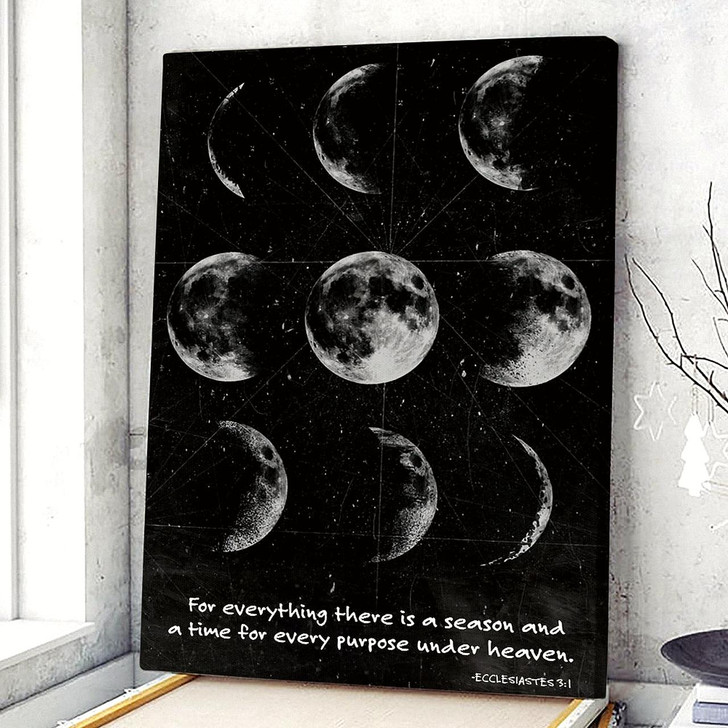 Ecclesiastes 3:1 A Time For Every Purpose Under Heaven Christian Canvas Prints Faith Canvas Bible Verse Canvas
